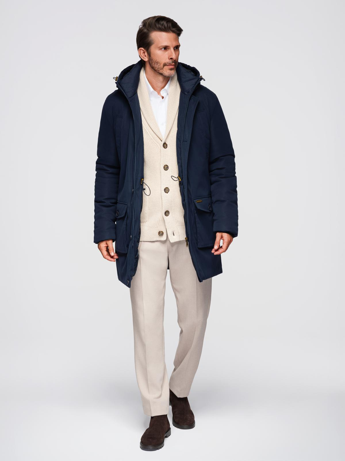 Ombre Clothing meeste kapuutsiga pikem jope - Image 19