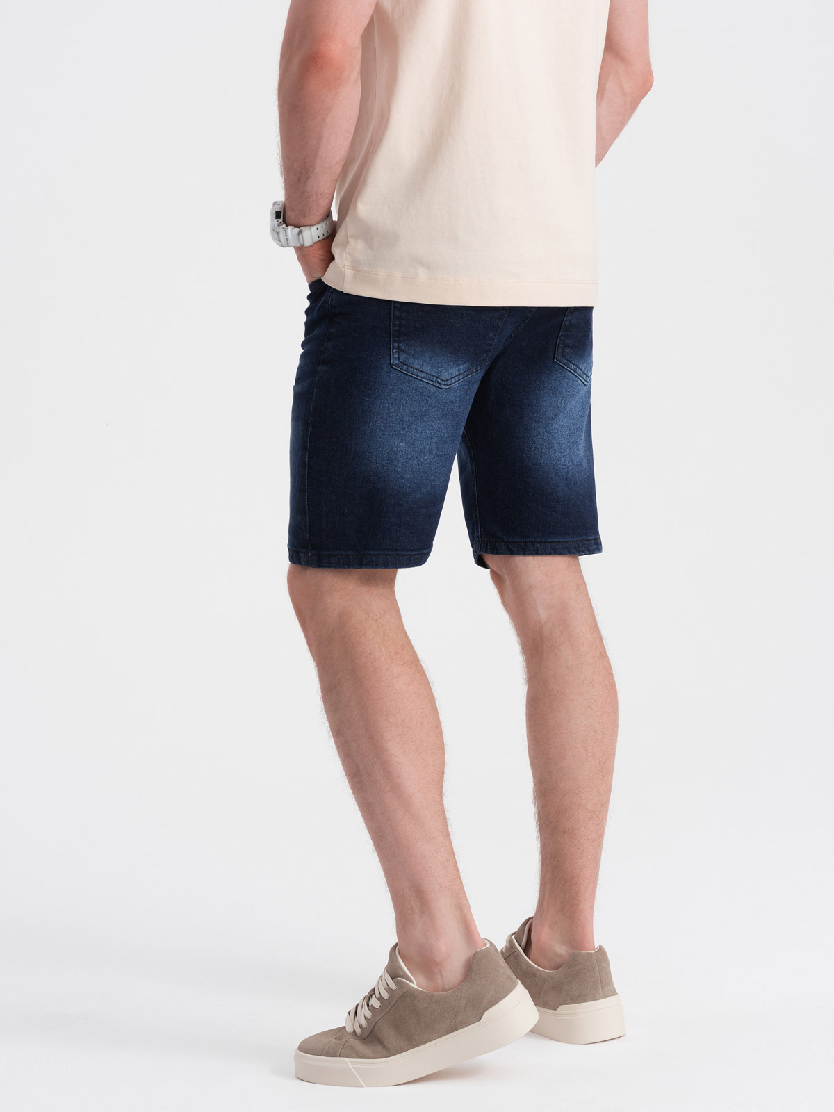 Ombre Clothing meeste lühikesed teksapüksid - Image 15