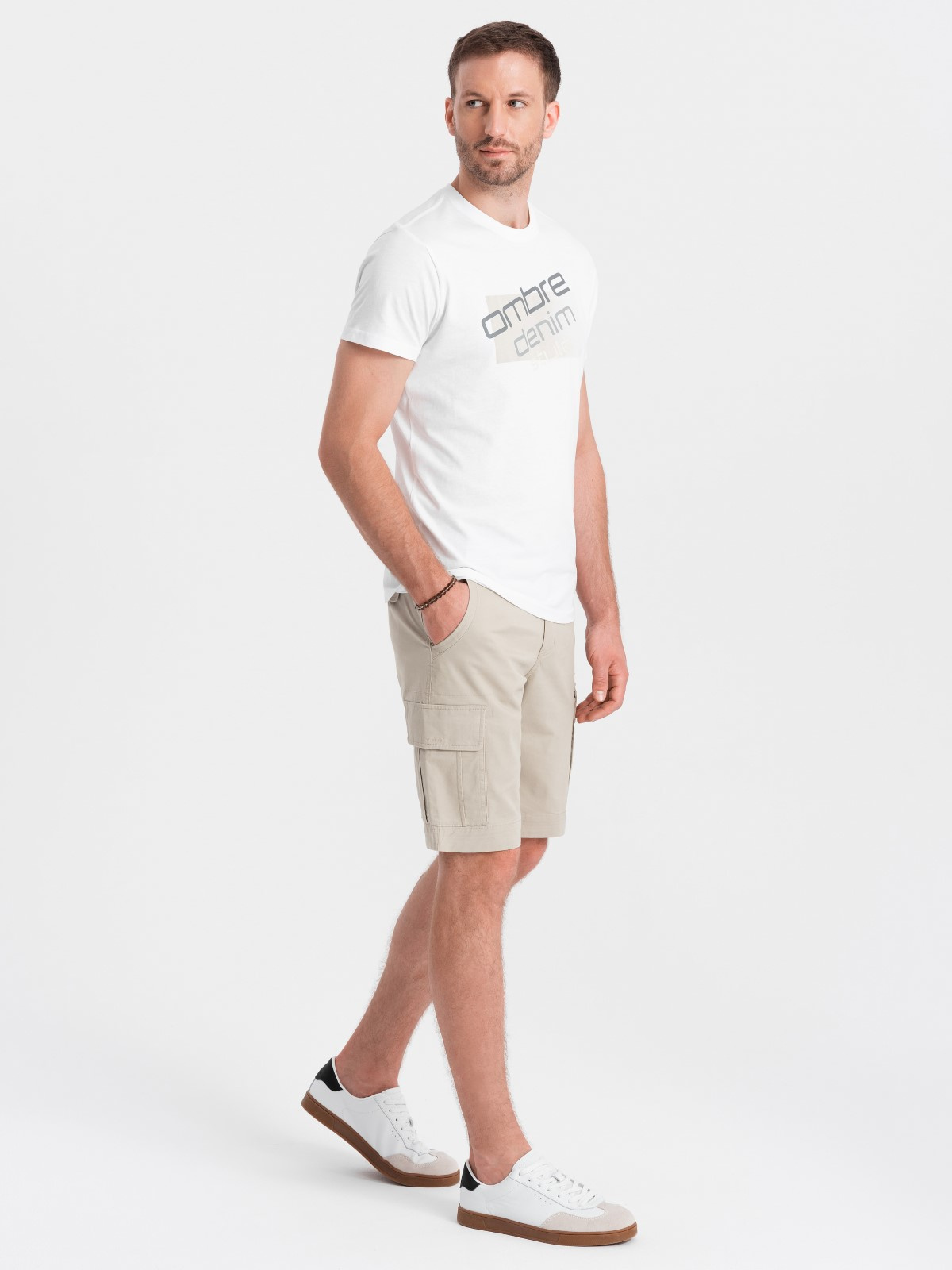 Ombre Clothing meeste cargolõikega lühikesed püksid - Image 83
