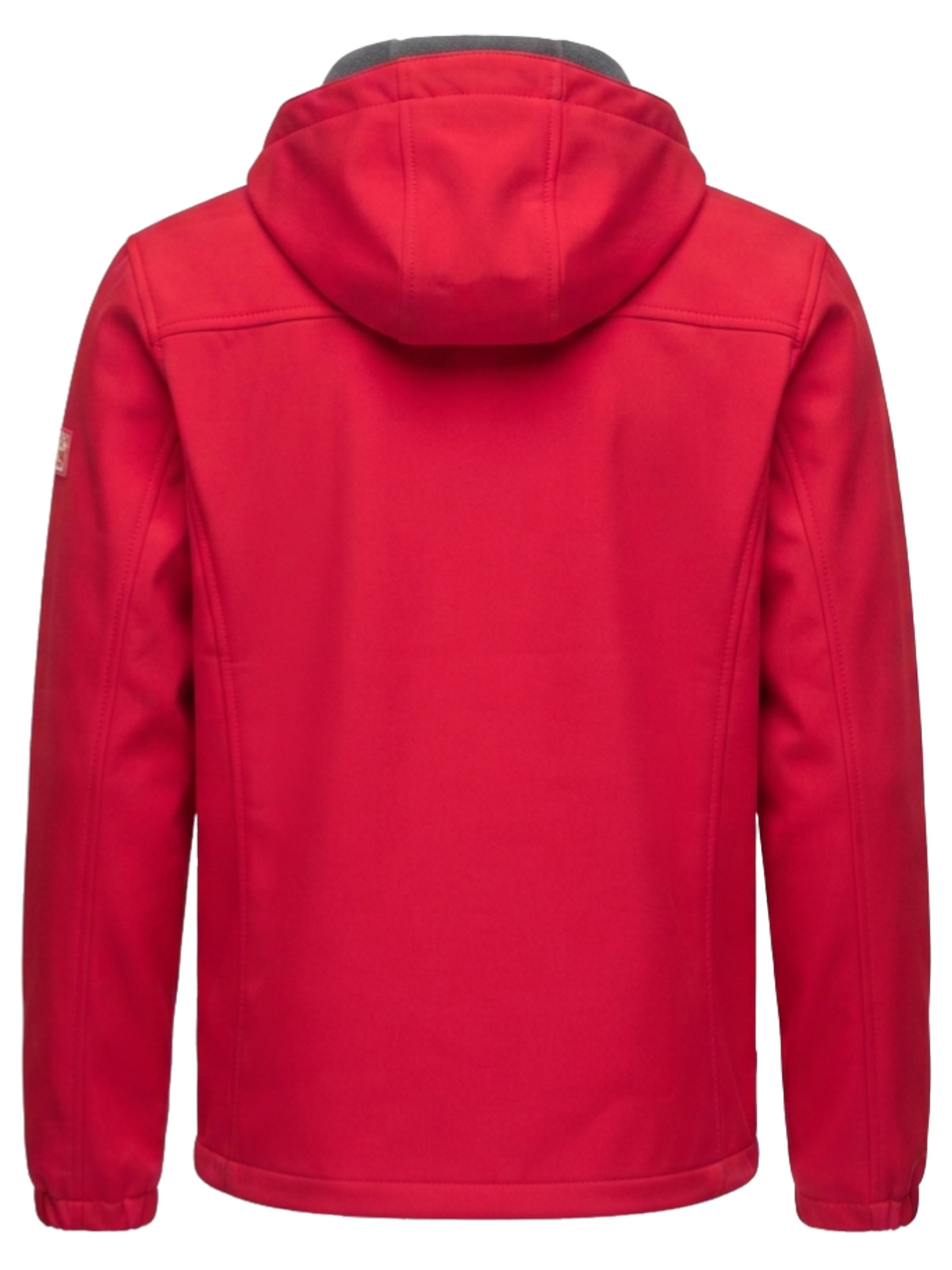Meeste SOFTSHELL jakk fliisvoodri ja kapuutsiga – punane - Image 3
