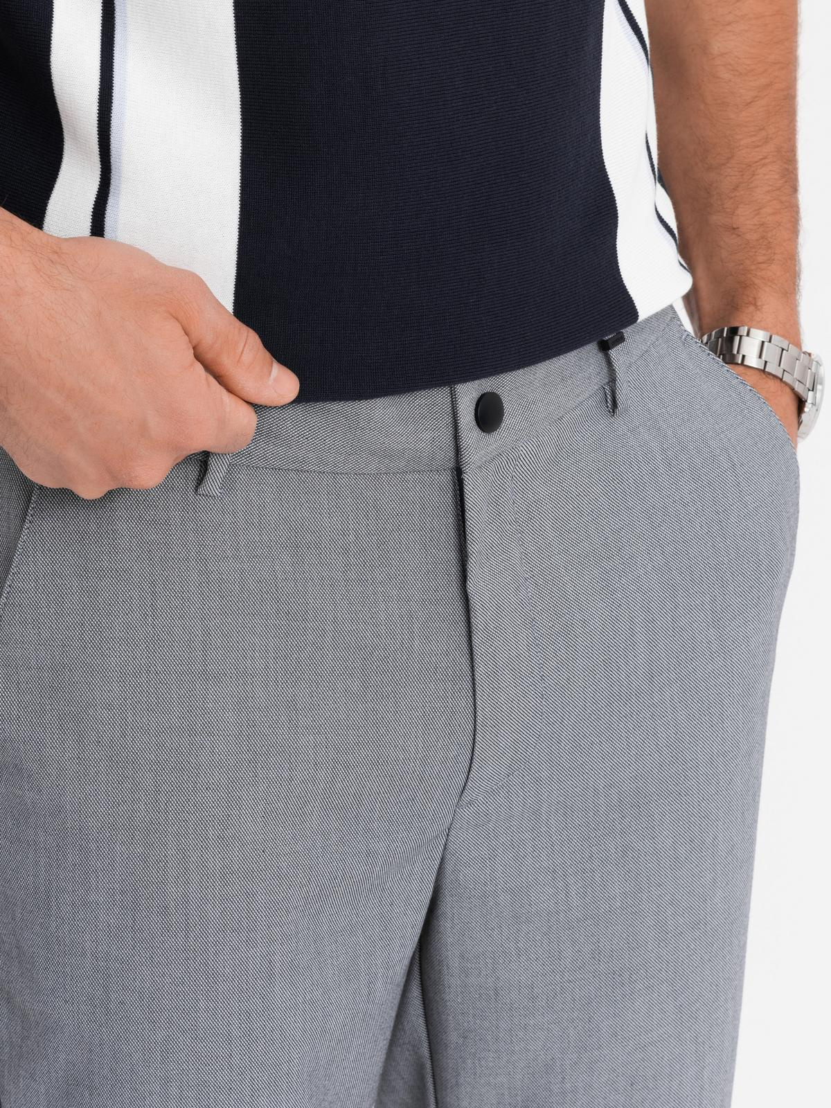 Elastse vöökohaga meeste chino-püksid Ombre Clothing - Image 49