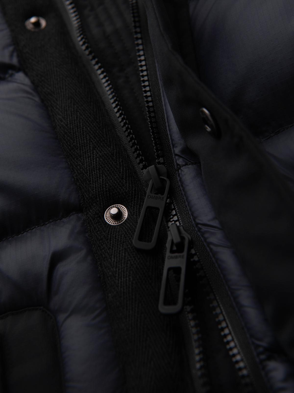 Meeste kapuutsiga tepitud pikem jope Ombre Clothing - Image 9