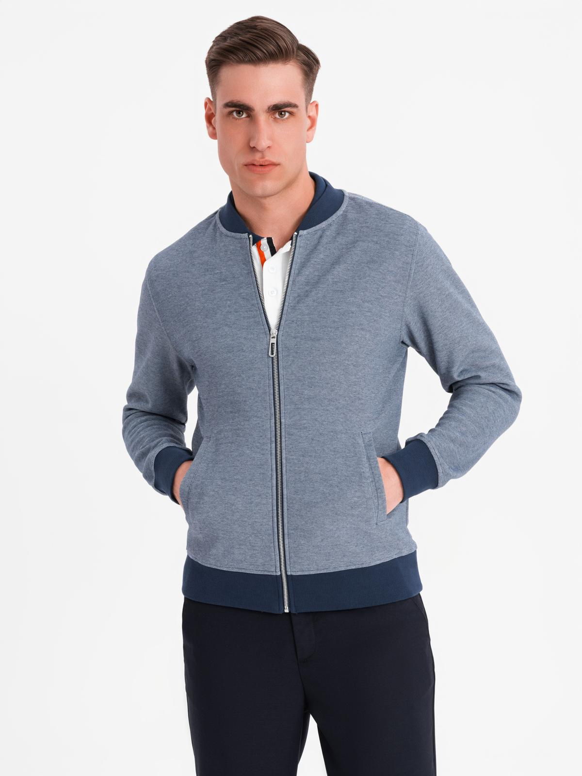 Meeste tõmblukuga dressipluus Ombre Clothing - Image 11