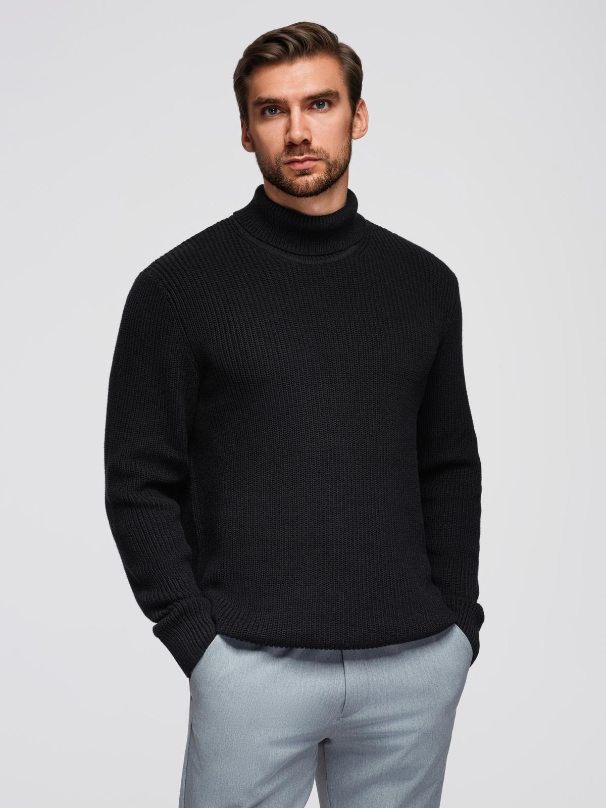Ombre Clothing meeste kootud rullkaelusega kampsun - Image 8