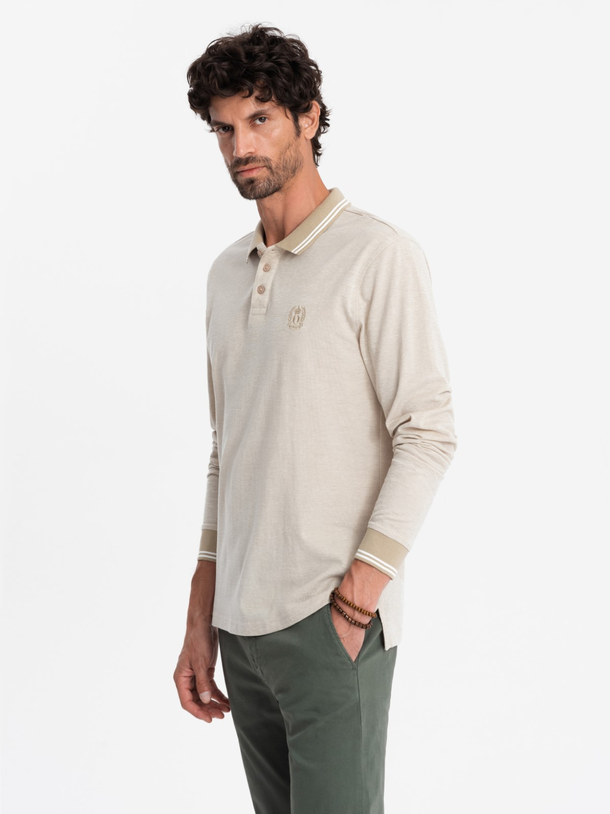 Ombre Clothing pikkade varrukatega polosärk - Image 18