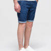 Ombre Clothing meeste teksalühikesed püksid nöörvööga - Thumbnail Image 12