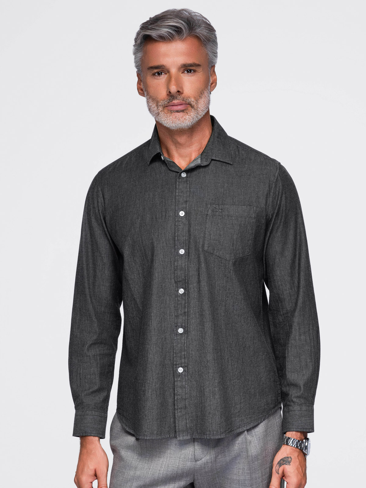 Ombre Clothing meeste pikkade käistega puuvillane triiksärk - Image 14