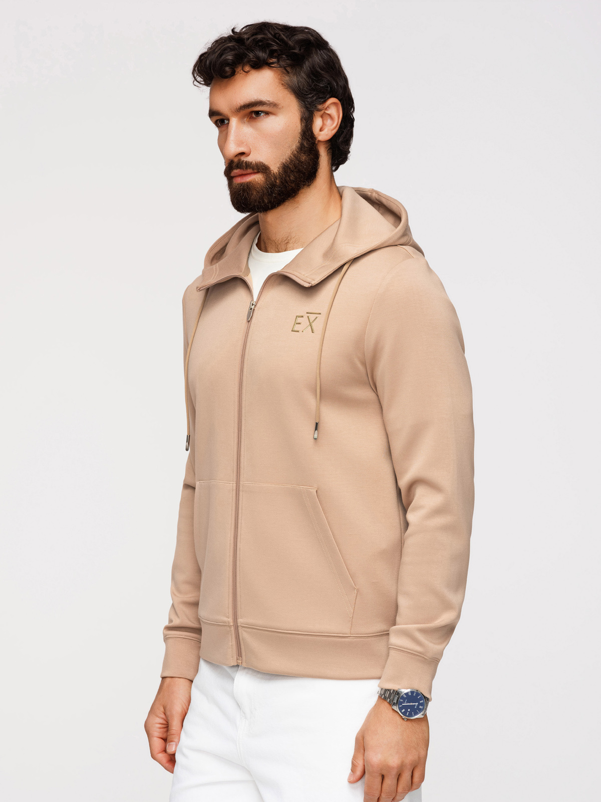 Ombre Clothing meeste lukuga kapuutsiga dressipluus - Image 10