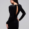 Naiste sametine midi-kleit Larica - Thumbnail Image 6