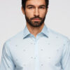 Meeste pikkade käistega mustriline triiksärk Ombre Clothing - Thumbnail Image 2