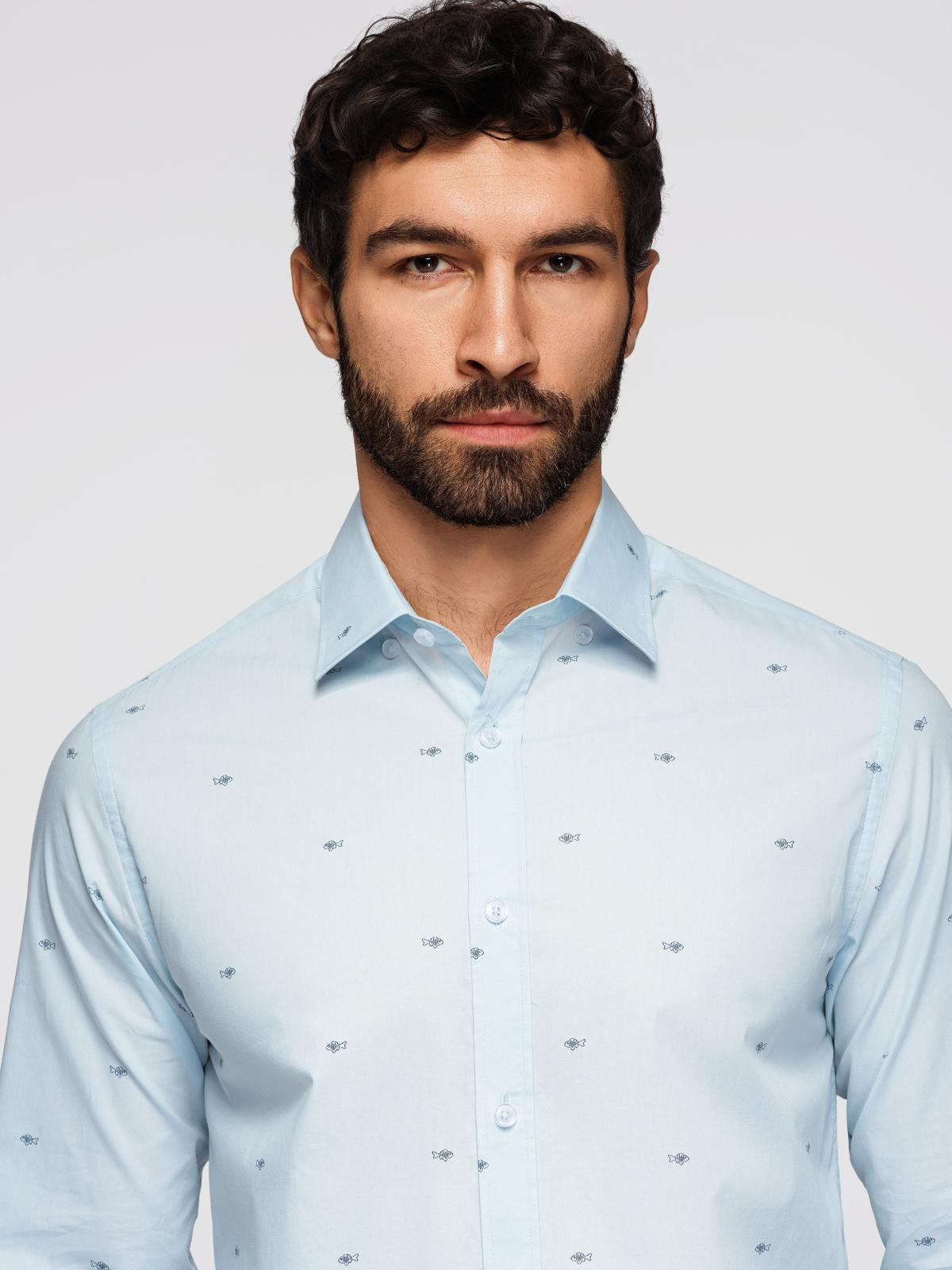 Meeste pikkade käistega mustriline triiksärk Ombre Clothing - Image 2