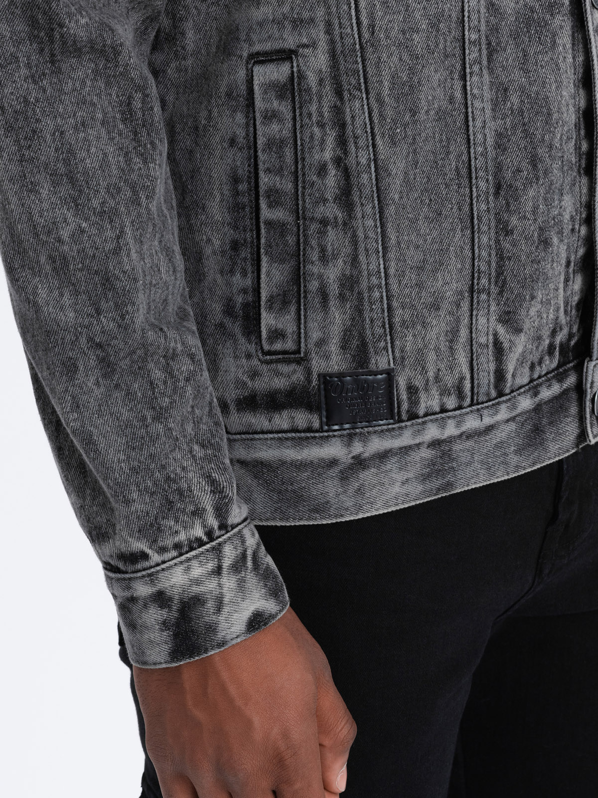 Ombre Clothing meeste puuvillane teksajakk - Image 5