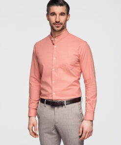 Meeste püstkraega pikkade varrukatega triiksärk Ombre Clothing