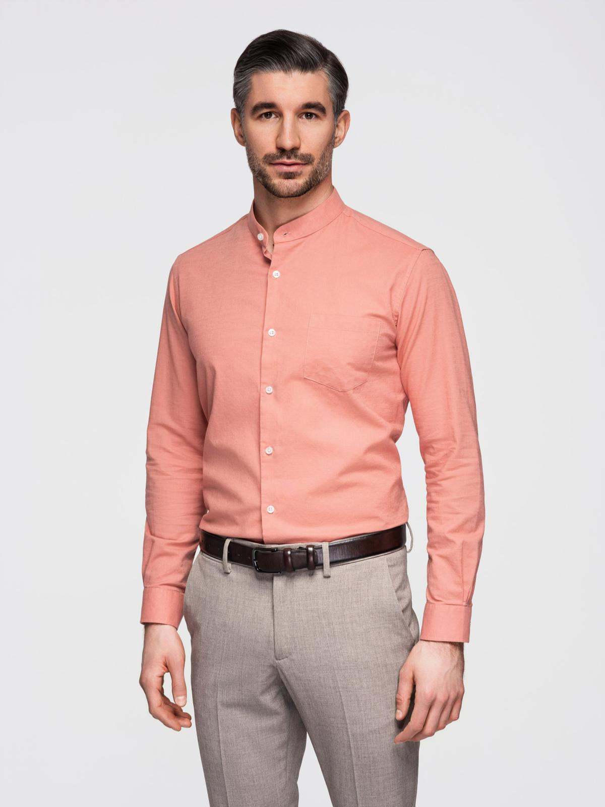 Meeste püstkraega pikkade varrukatega triiksärk Ombre Clothing - Image 1