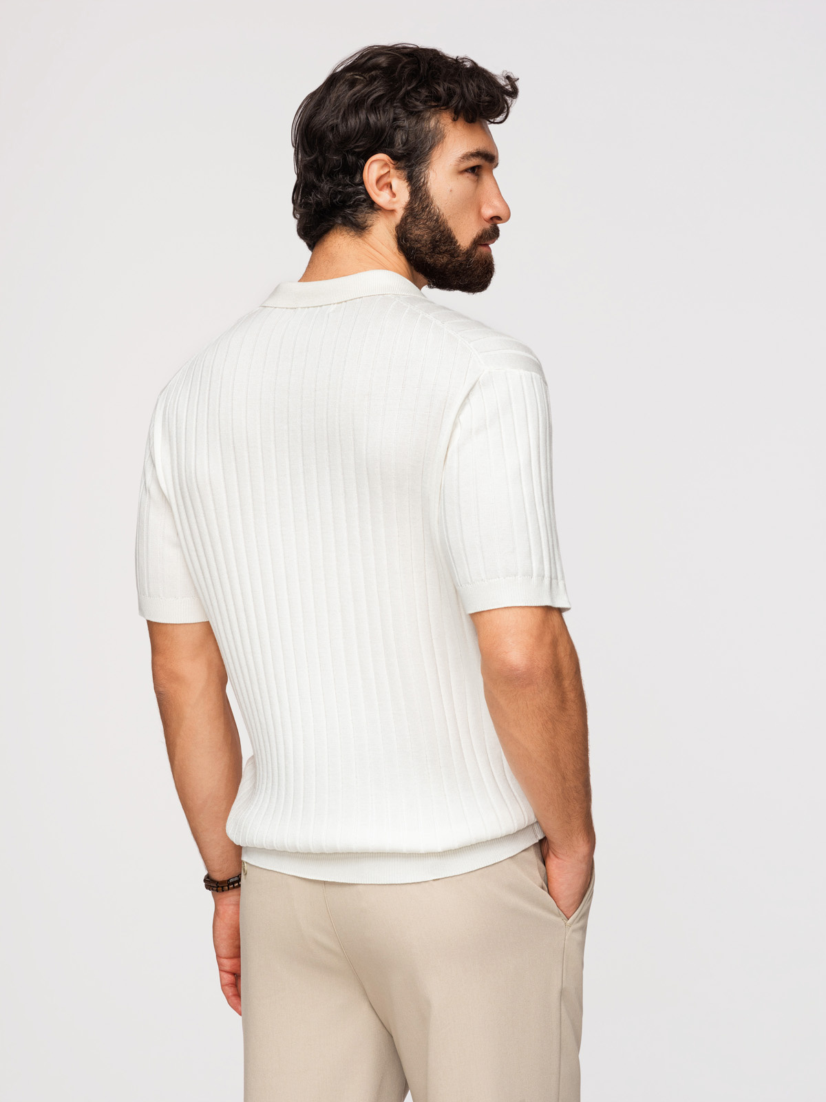 Meeste vertikaalse soonikkoega polosärk Ombre Clothing - Image 19