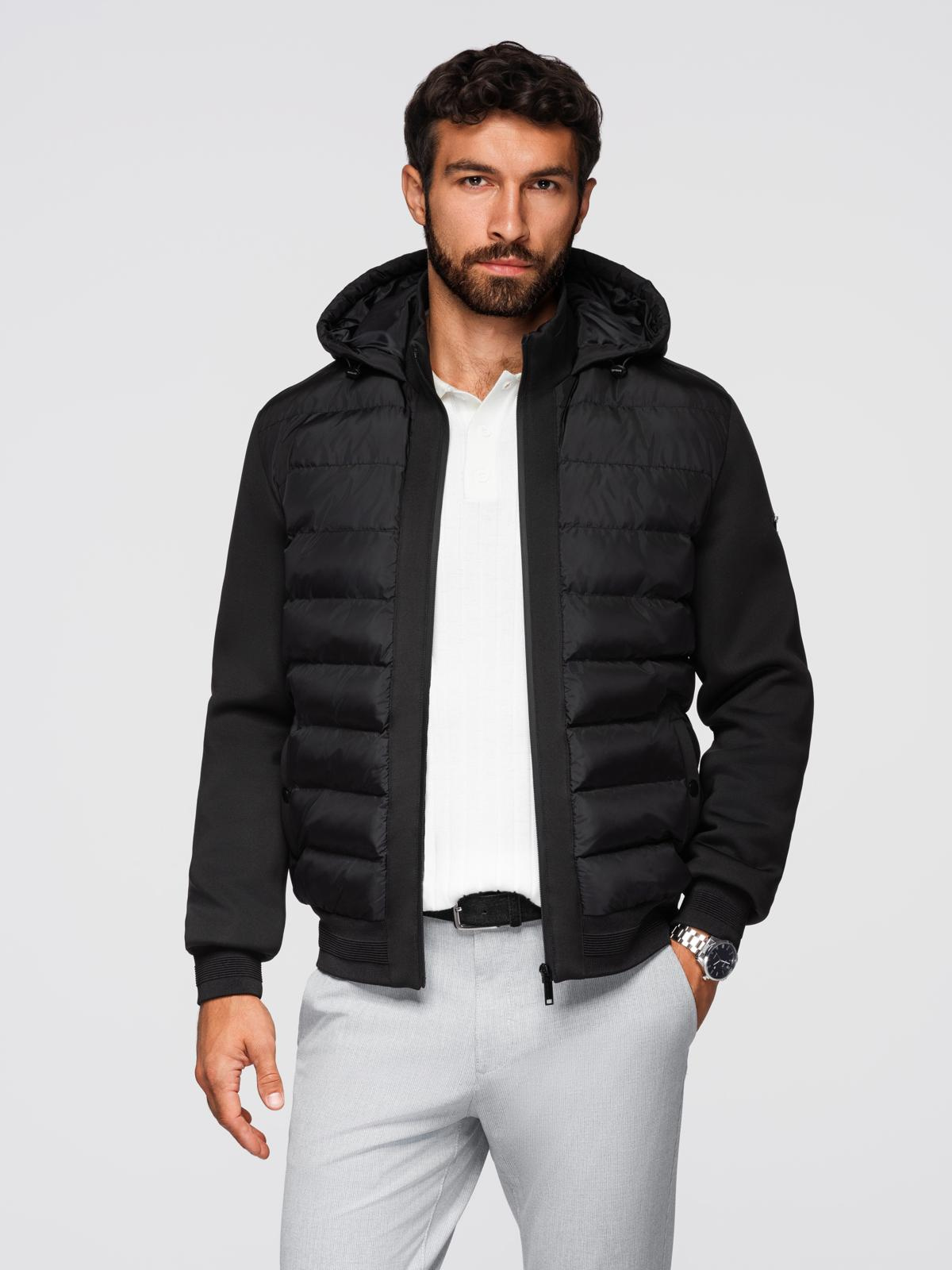 Meeste kapuutsiga hübriidjakk Ombre Clothing - Image 1