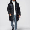 Meeste kapuutsiga tepitud pikem jope Ombre Clothing - Thumbnail Image 3