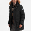 Meeste kapuutsiga talvejope Ombre Clothing - Thumbnail Image 15