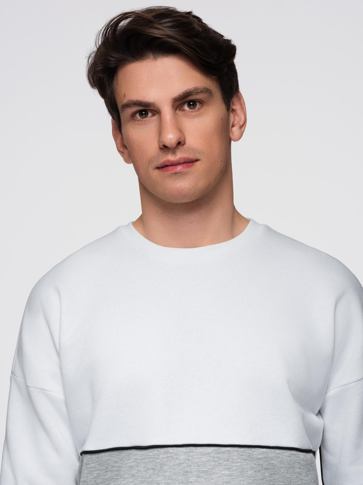 Meeste ülisuur kontrastse plokiga dressipluus Ombre Clothing - Image 16