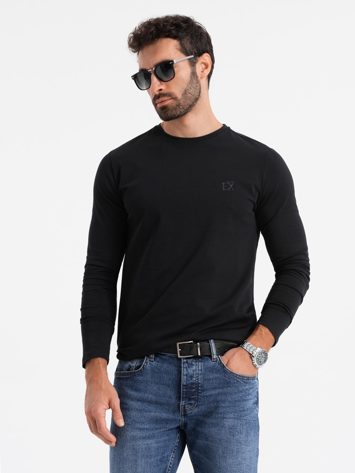 Meeste pikkade varrukatega puuvillane särk Ombre Clothing - Image 1