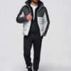 Meeste kapuutsiga tepitud pikem jope Ombre Clothing - Thumbnail Image 61