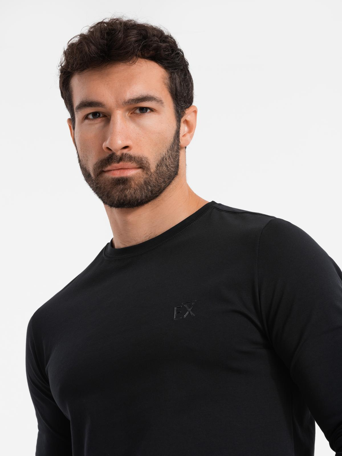 Meeste pikkade varrukatega puuvillane särk Ombre Clothing - Image 2