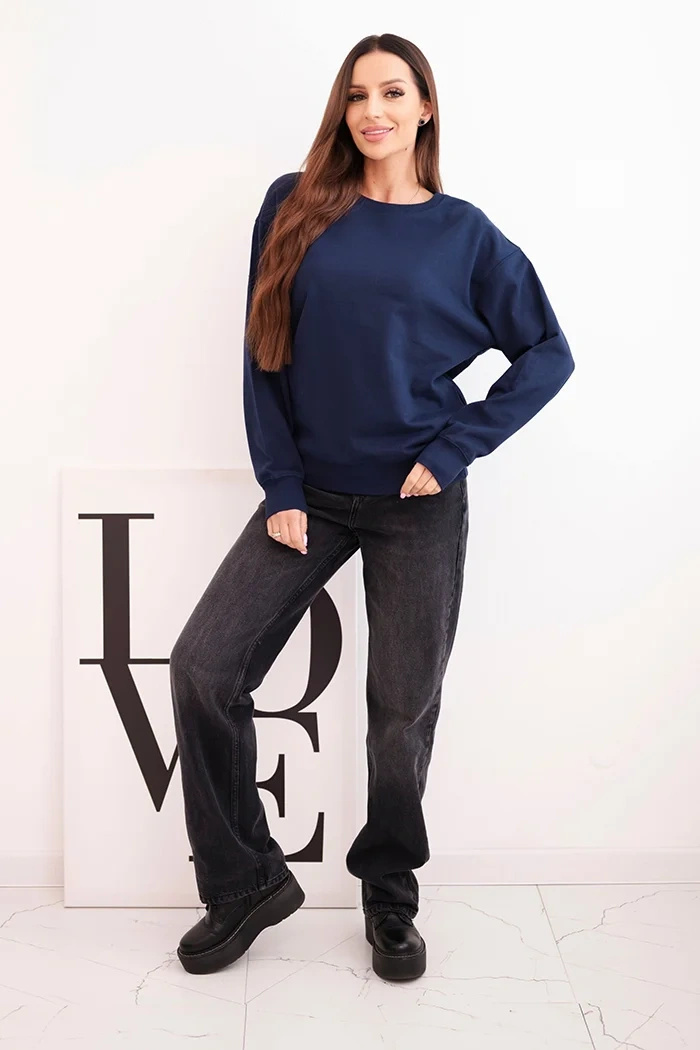 Kesi naiste puuvillane oversized dressipluus - Image 104