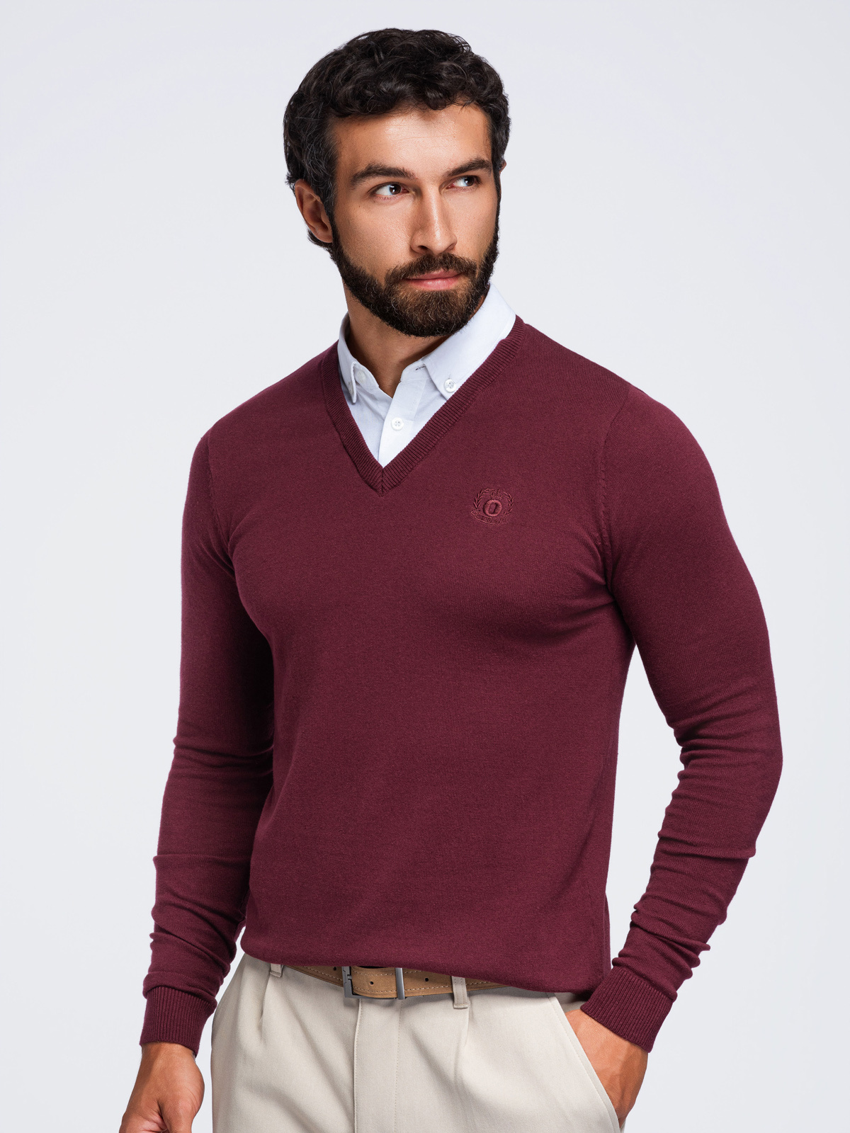 Meeste V-kaelusega kampsun Ombre Clothing - Image 63