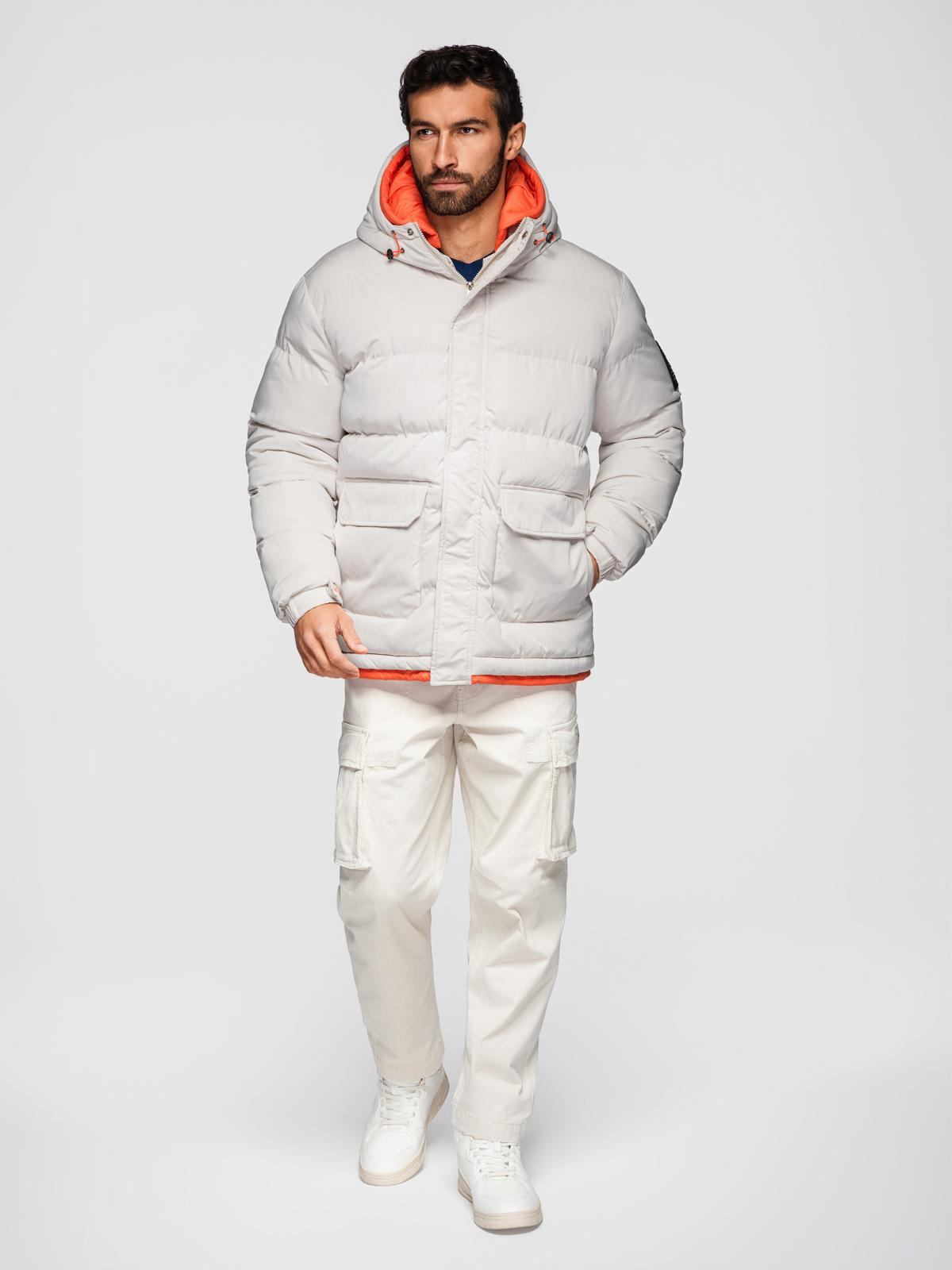 Ombre Clothing meeste tepitud kapuutsiga jope - Image 3