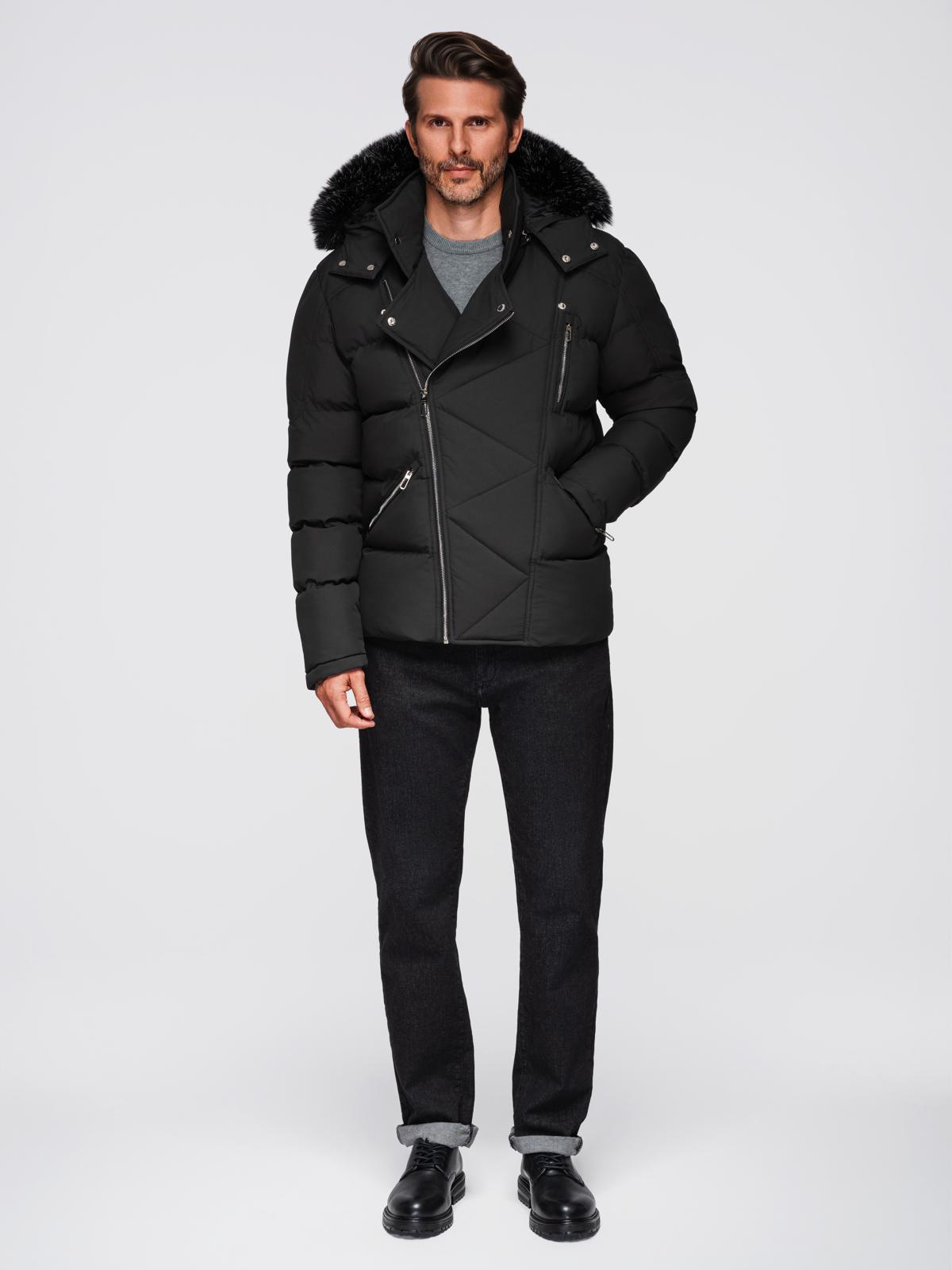 Meeste tepitud talvejakk kapuutsiga Ombre Clothing - Image 5