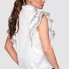 Larica naiste puuvillane varrukateta särk volangidega - Thumbnail Image 10