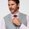 Ombre Clothing meeste reväärkraega ülikonnavest - Thumbnail Image 2