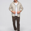 Ombre Clothing meeste lukuga kapuutsiga dressipluus - Thumbnail Image 4
