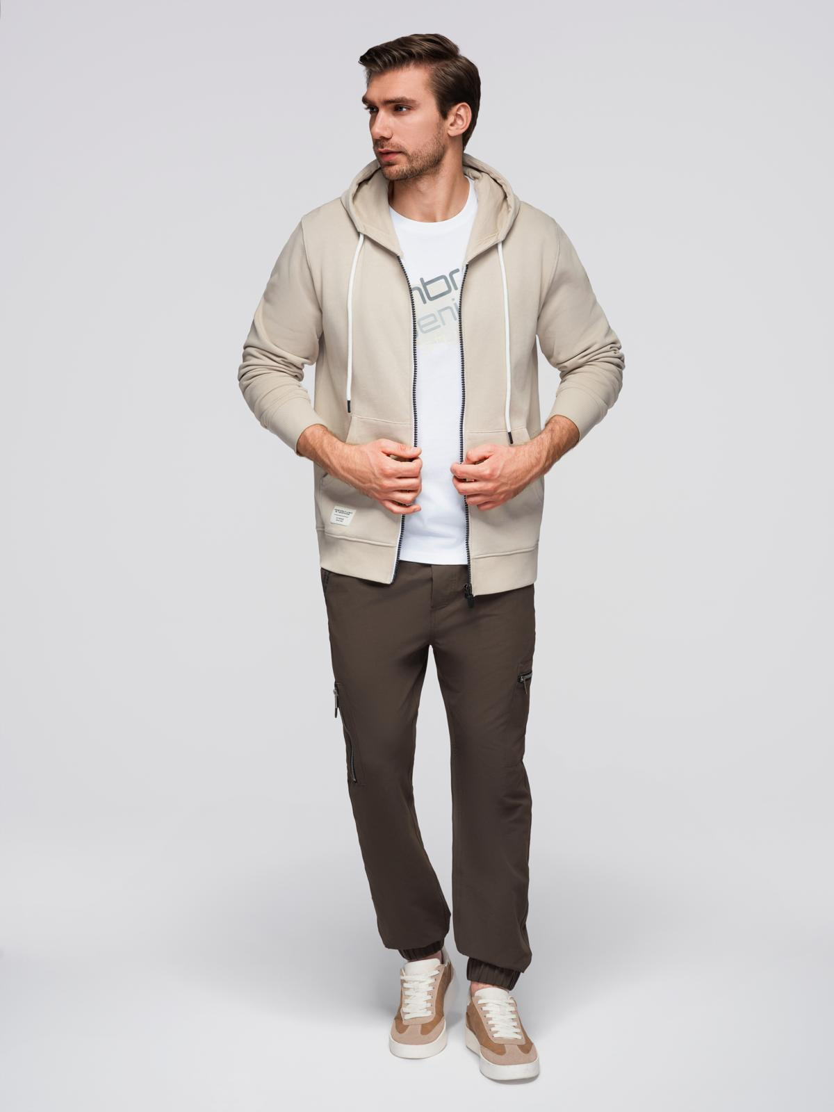 Ombre Clothing meeste lukuga kapuutsiga dressipluus - Image 4
