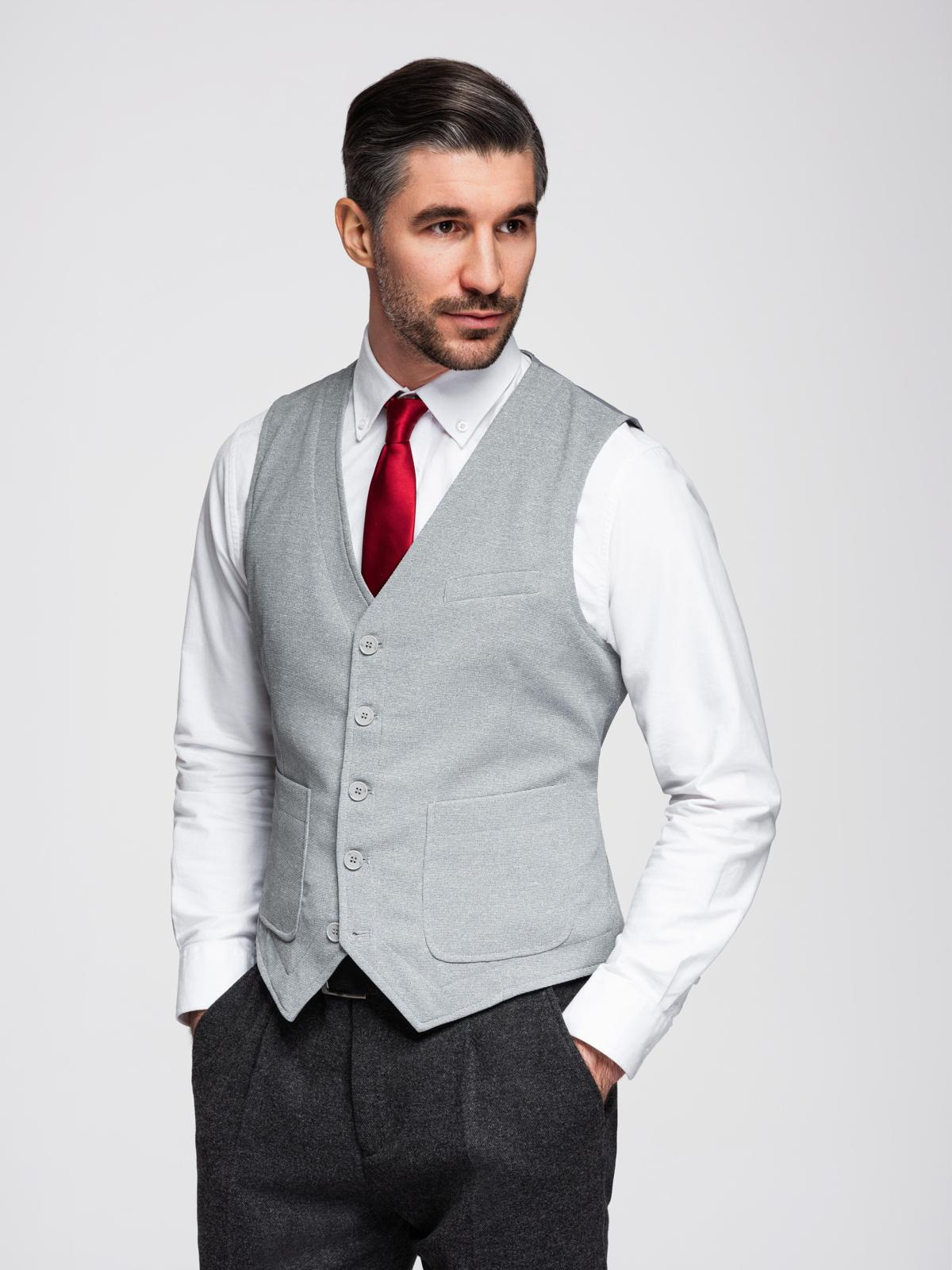 Meeste nööpidega vest Ombre Clothing - Image 10