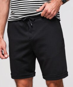 Meeste lühikesed püksid nöörvööga Ombre Clothing