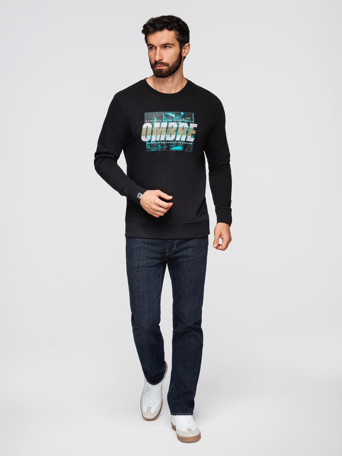 Ombre Clothing meeste dressipluus graafilise trükiga - Image 7