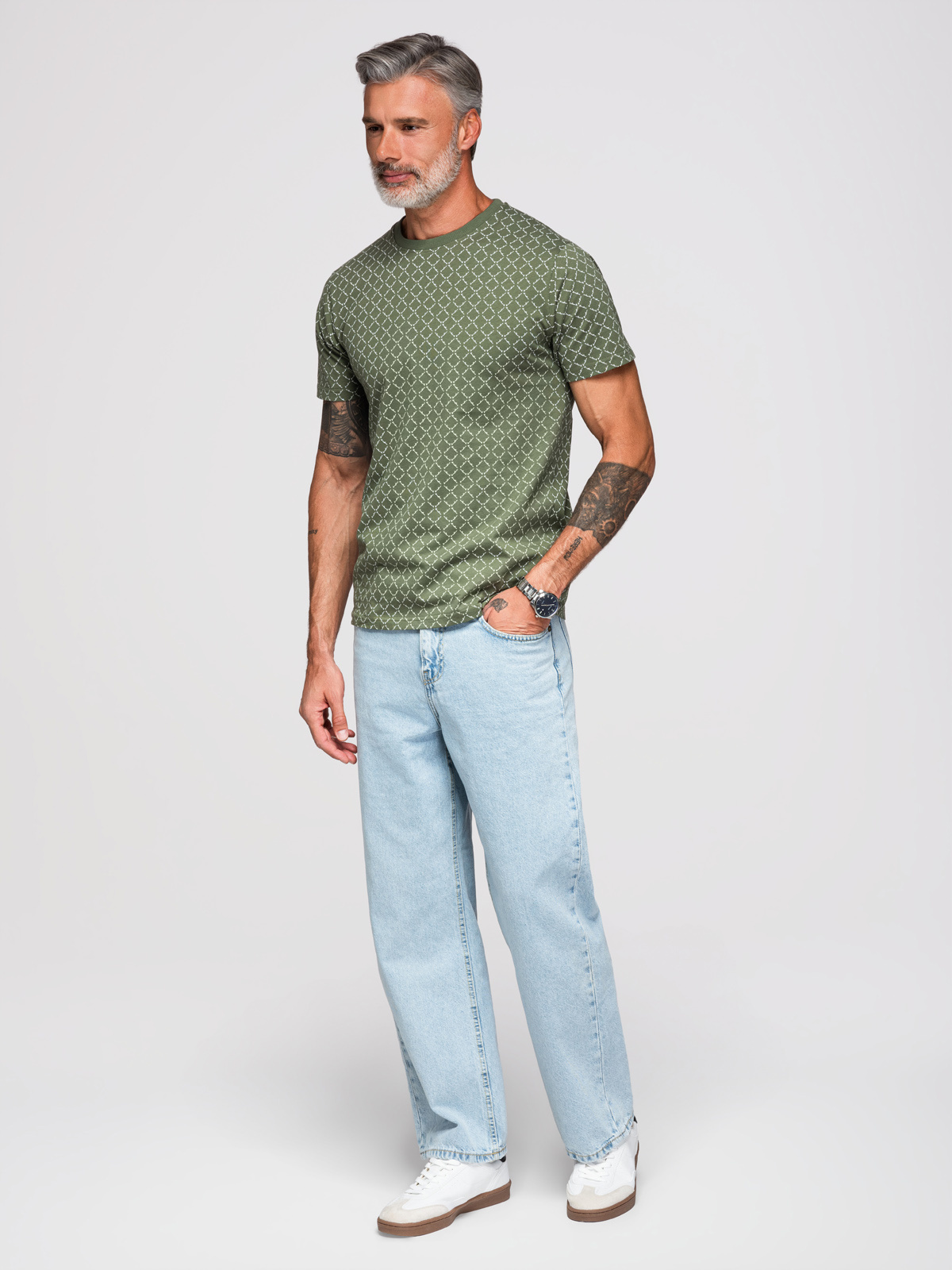 Meeste mustriline T-särk Ombre Clothing - Image 10