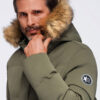 Ombre Clothing pikendatud tegumoega meeste talveparka kapuutsiga - Thumbnail Image 22