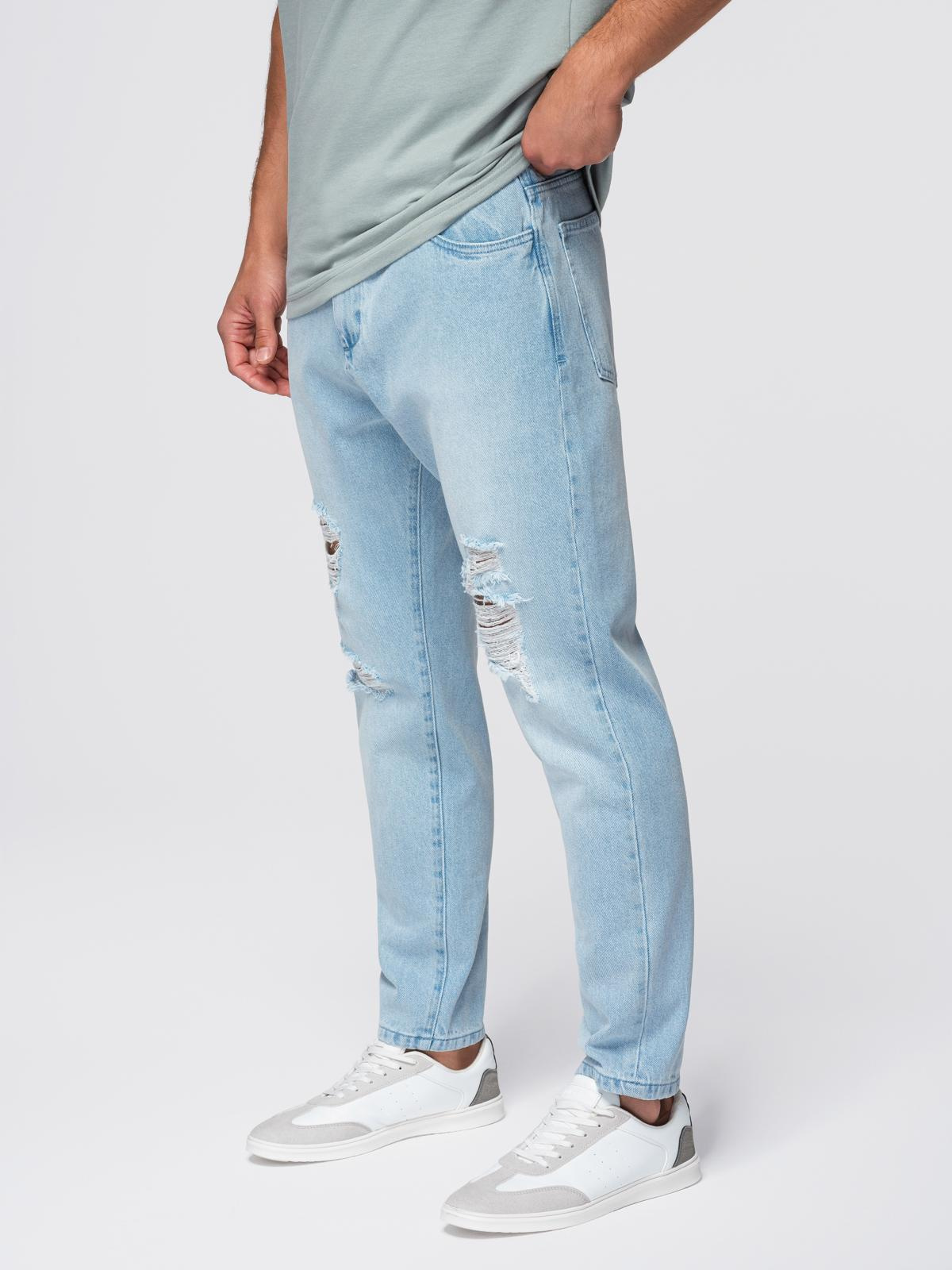 Meeste teksapüksid Ombre Clothing rebitud detailidega - Image 5