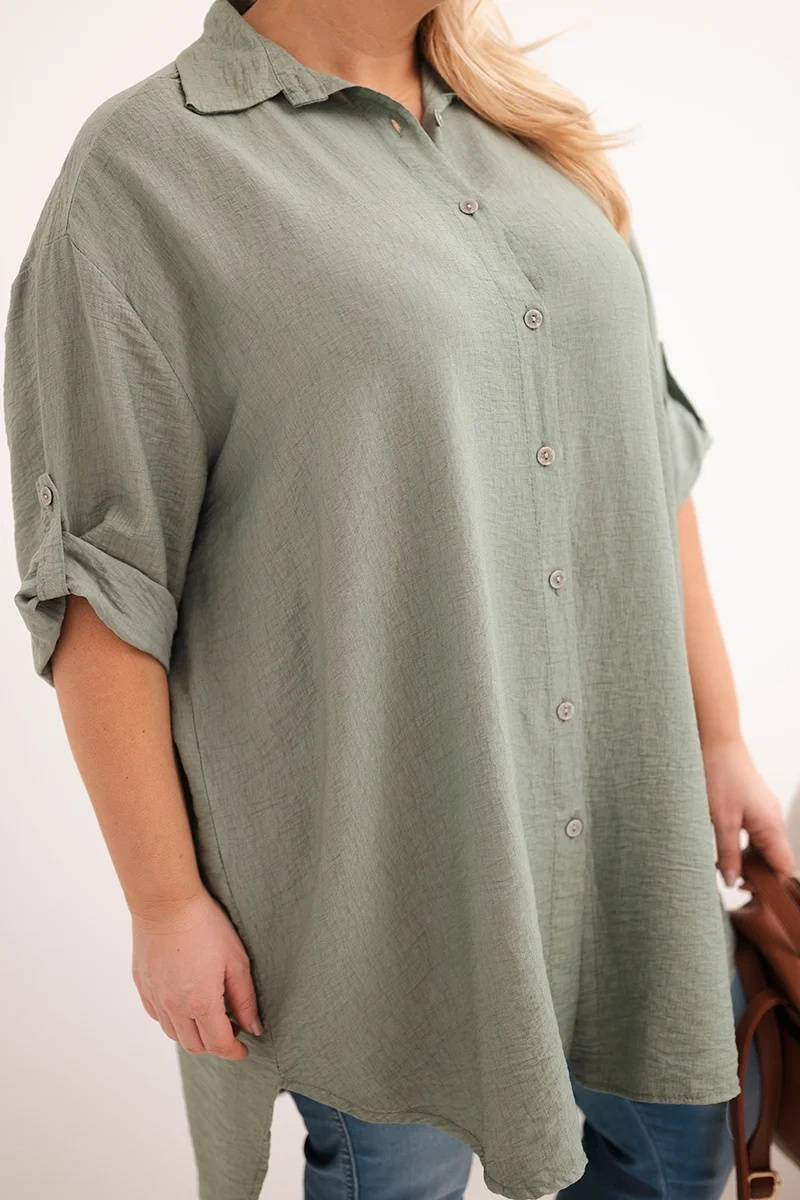 Naiste oversize-pluussärk pikendatud seljaosaga - Image 44