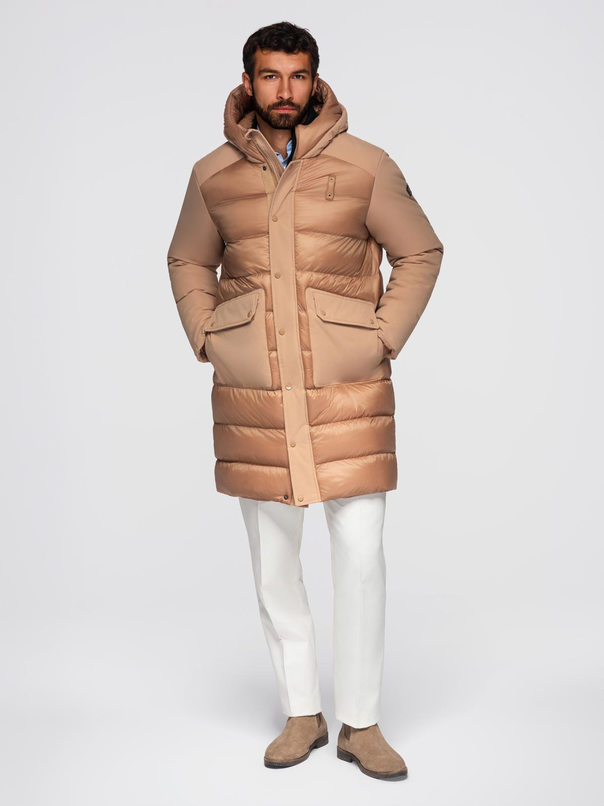 Meeste kapuutsiga tepitud pikem jope Ombre Clothing - Image 15