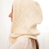Kootud kapuuts-sall naistele - Thumbnail Image 11