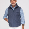 Meeste tepitud vest püstkrae ja tõmblukuga taskutega Ombre Clothing - Thumbnail Image 38