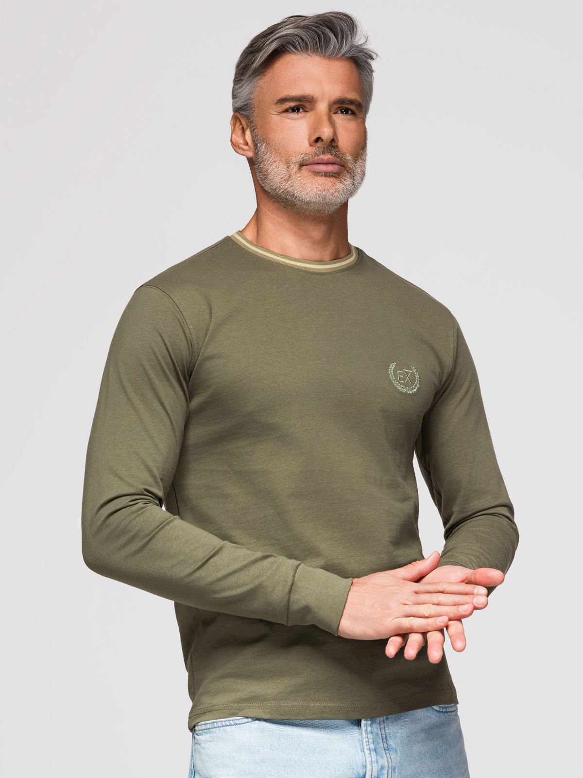 Ombre Clothing meeste pika varrukaga puuvillane särk - Image 5