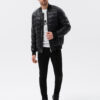 Meeste tepitud bomber-jope Ombre Clothing - Thumbnail Image 7