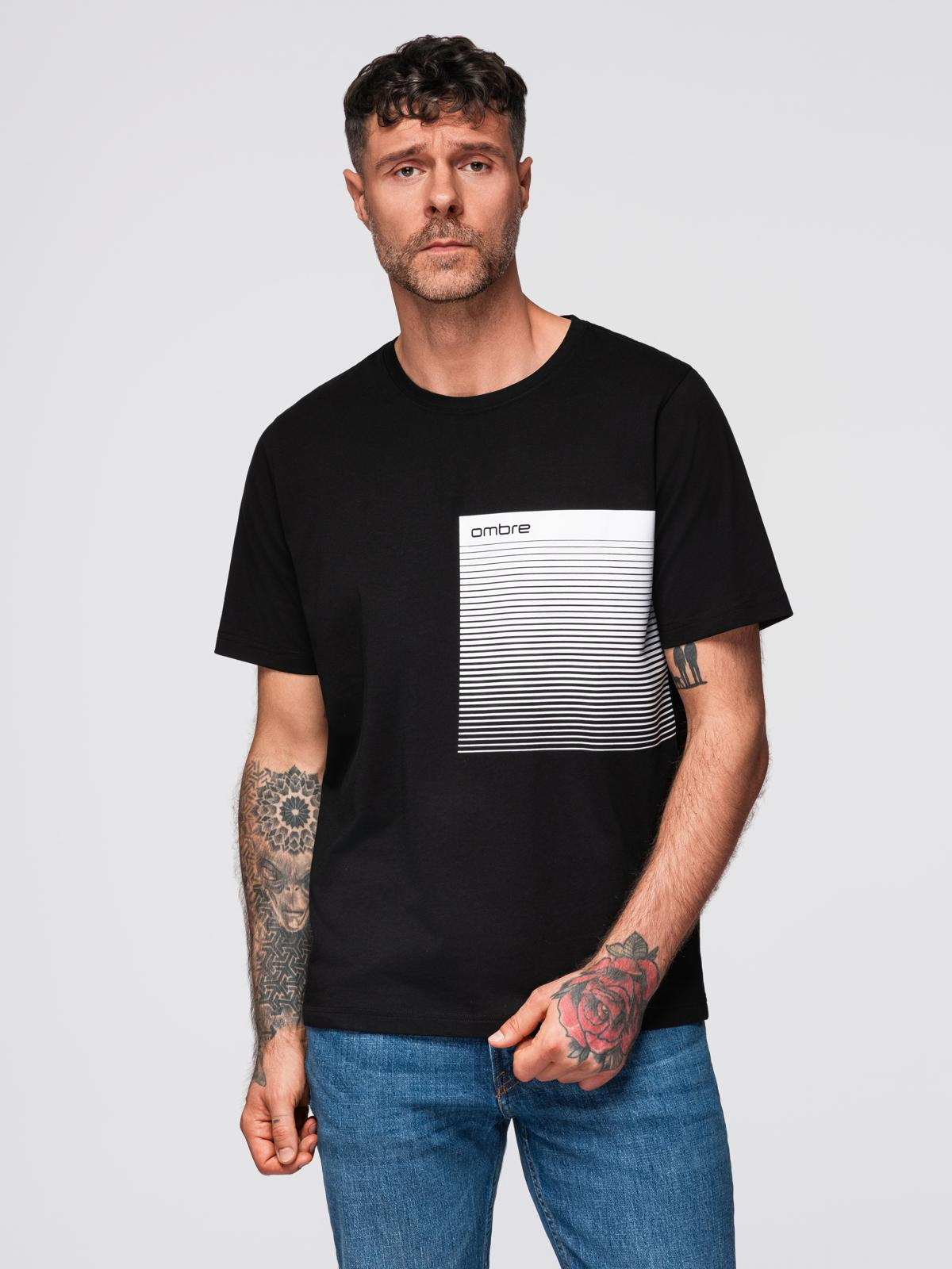 Meeste ümara kaelusega T-särk Ombre Clothing - Image 8