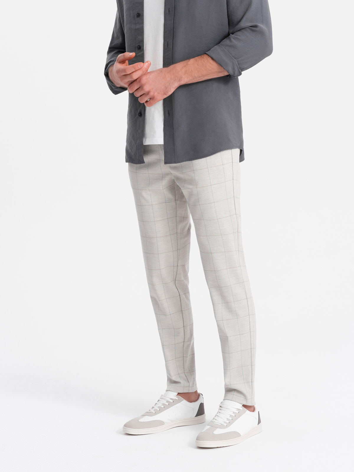 Ombre Clothing meeste ruudulised viigipüksid - Image 2