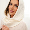 Kootud kapuuts-sall naistele - Thumbnail Image 4