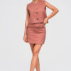 Ombre Clothing kõrge piha ja asümmeetrilise voldiga miniseelik - Thumbnail Image 7